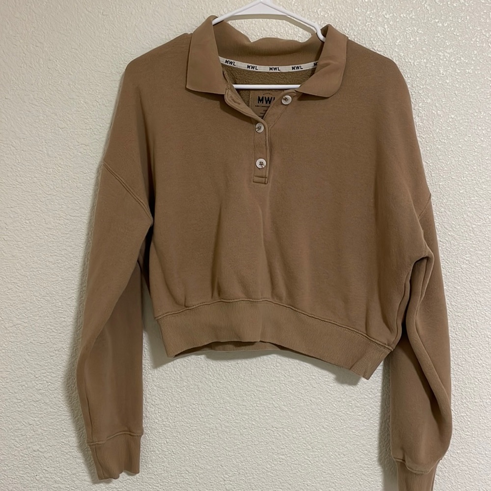 MWL Betterterry Crop Polo Sweatshirt